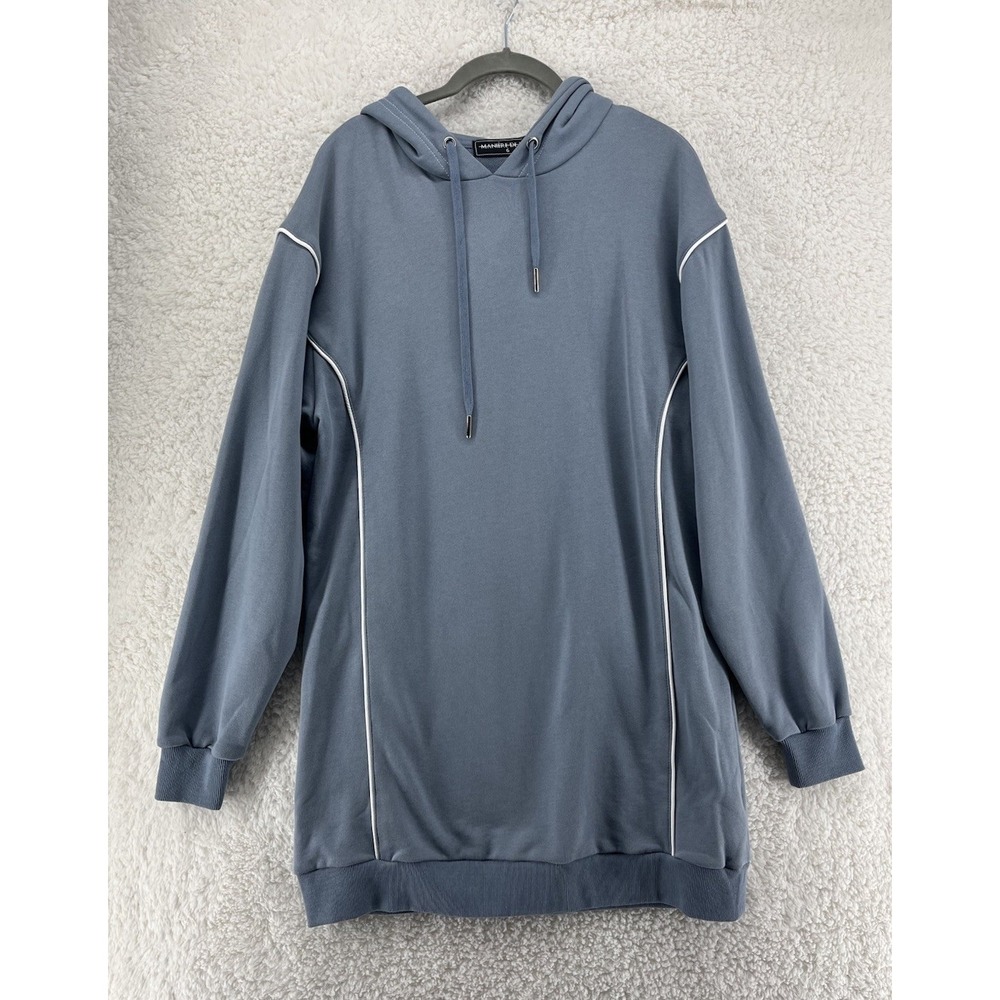 Maniere de‎ Voir Blue Hoodie Dress Women's Size 6 Y2K Streetwear